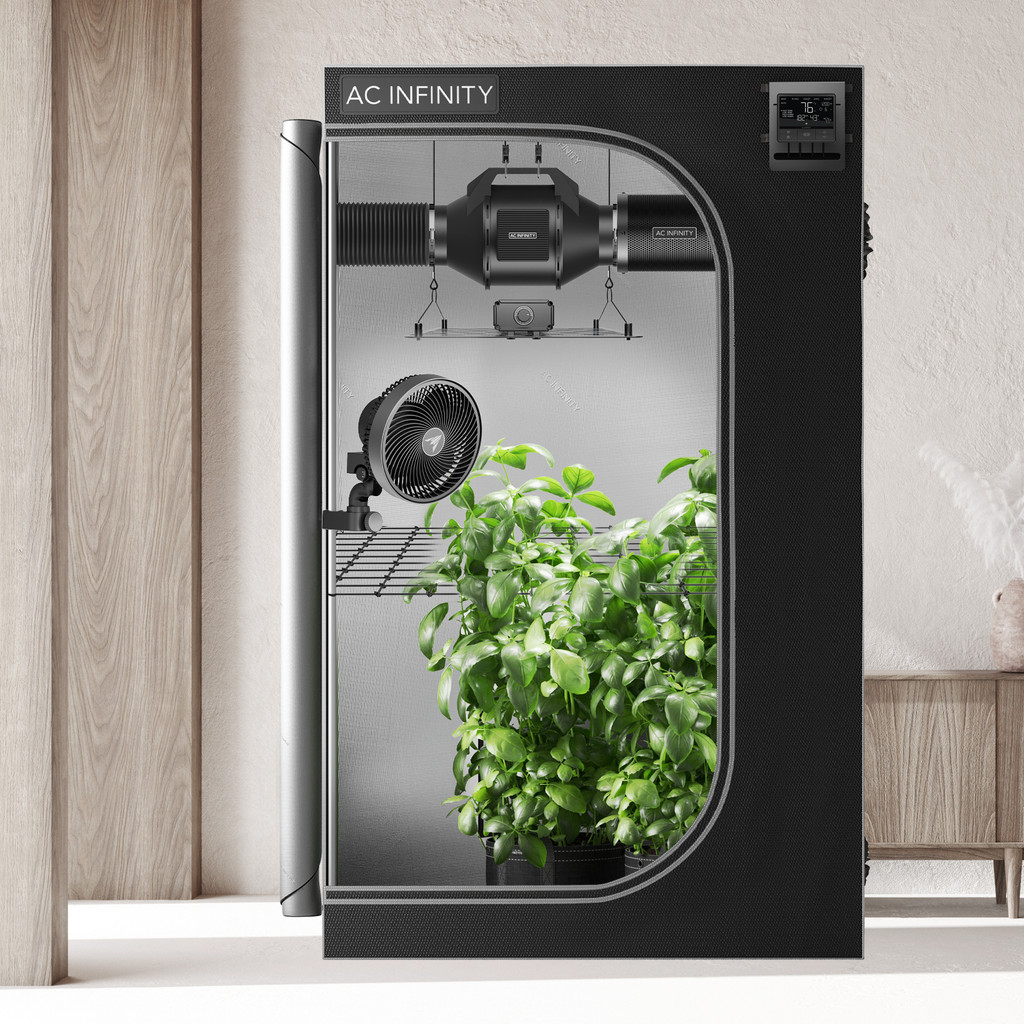 Complete Grow Tent Kit with Fan Filter Ducting Combo, 6” Clip Fan, Full Spectrum LED Grow Light Board