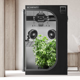 Complete Grow Tent Kit with Fan Filter Ducting Combo, 6” Clip Fan, Full Spectrum LED Grow Light Board