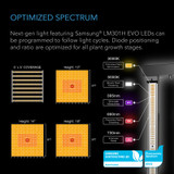Complete Grow Tent Kit with Fan Filter Ducting Combo, 6” Clip Fan, Full Spectrum Commercial Bar LED Grow Light