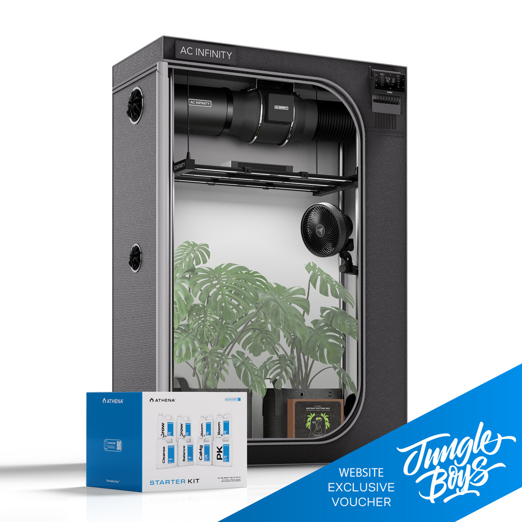 Complete 2-Plant Grow Tent System with Dynamic Learning AI Control and Athena® Blended Starter Kit