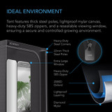 Complete 2-Plant Grow Tent System with Dynamic Learning AI Control and Athena® Blended Starter Kit
