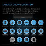 Environmental Controller, AI Learns and Dynamically Controls Grow Equipment, providing Insights, Alerts, and Data Analysis via WIFI App. Programmable Dual-Zone VPD, Temperature, Humidity, Schedule Automations for up to 32 Grow Lights, Fans, Humidifiers, Heaters, Outlets