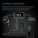 Dimmer Wire to UIS Port Type-D Adapter Dongle, Conversion Cable Cord for LED Grow Lights with Dimming Control Wire Drivers 
