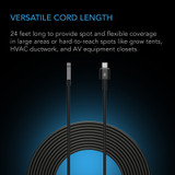 Controller Sensor Probe for Controller AI+, Stainless Steel 24’ Temperature Humidity Climate Detector with Water-Resistant Gasket