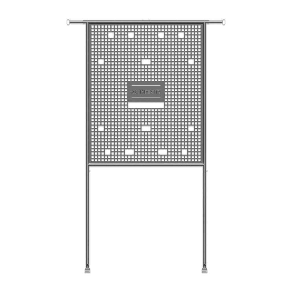 Grow Tent Equipment Board with Cable Management Slots, Steel Wall Organizer Mounts Clip Fans, Controllers, LED Drivers, and Ballasts in 5x5 Grow Tents or Smaller