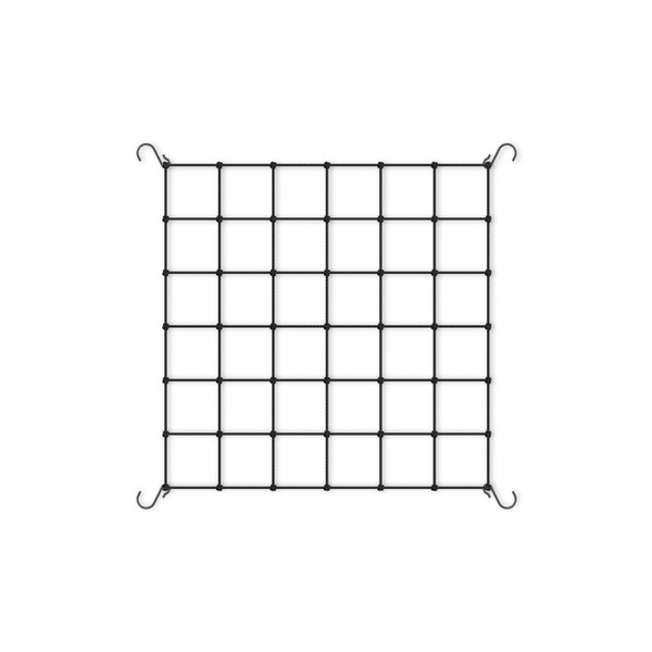 Heavy-Duty Elastic Plant Net with Steel Hooks, Flexible Hydroponics Scrog Support for Grow Tents, Gardening, and Horticulture