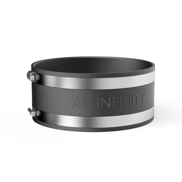 Duct Coupler with Stainless Steel Clamps, Flexible Rubber Coupling for Inline Fans and Carbon Filters in Growing and HVAC