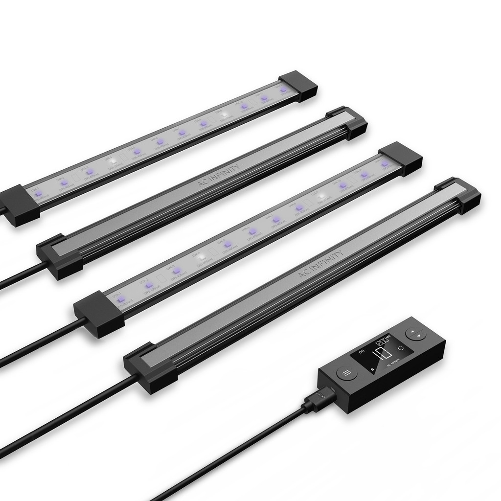 Supplemental Coverage 365nm and 395nm Diodes and Digital Dimming Schedule Controller, for Veg Bloom Indoor Plants in Grow Tents and Greenhouses