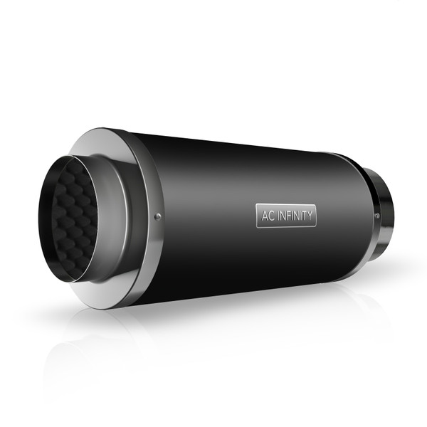 Inline Duct Fan Silencer Noise Reduction Muffler, Indoor Hydroponics Grow Tent Ventilation