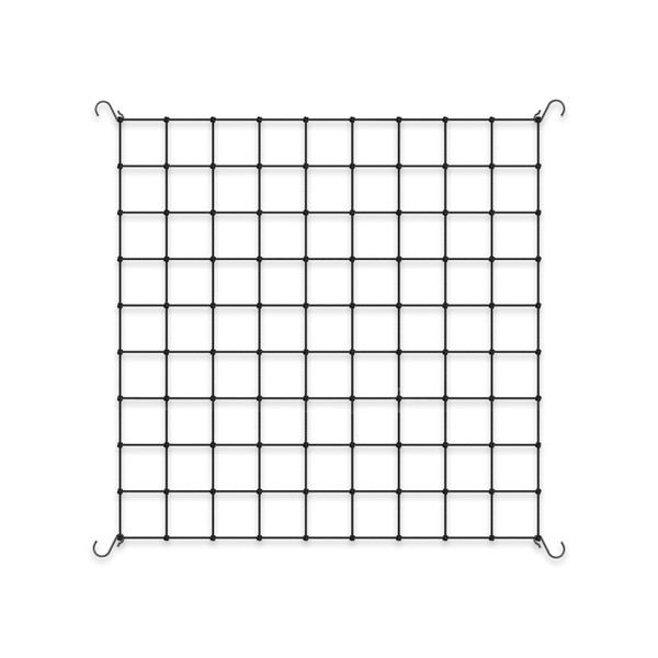 Heavy-Duty Elastic Plant Net with Steel Hooks, Flexible Hydroponics Scrog Support for Grow Tents, Gardening, and Horticulture