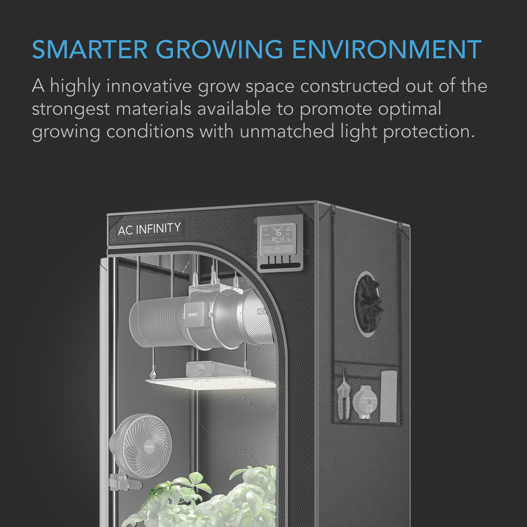 Grow Tent for Indoor Plant Growing, 2000D Oxford Canvas, 24" x 24" x 48"