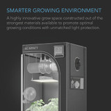 Grow Tent for Indoor Plant Growing, 2000D Oxford Canvas, 24" x 24" x 48"