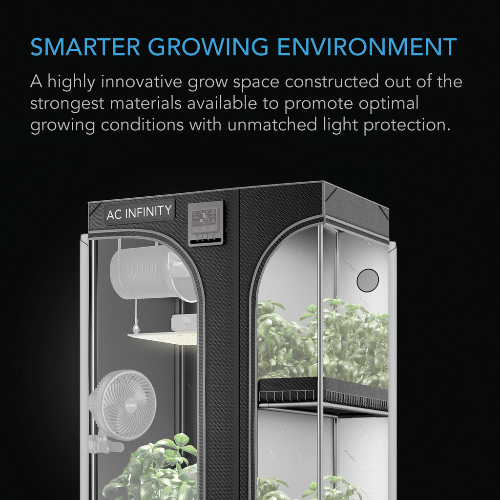 2-in-1 Grow Tent for Indoor Plant Growing, 2000D Oxford Canvas, 48" x 36" x 72"