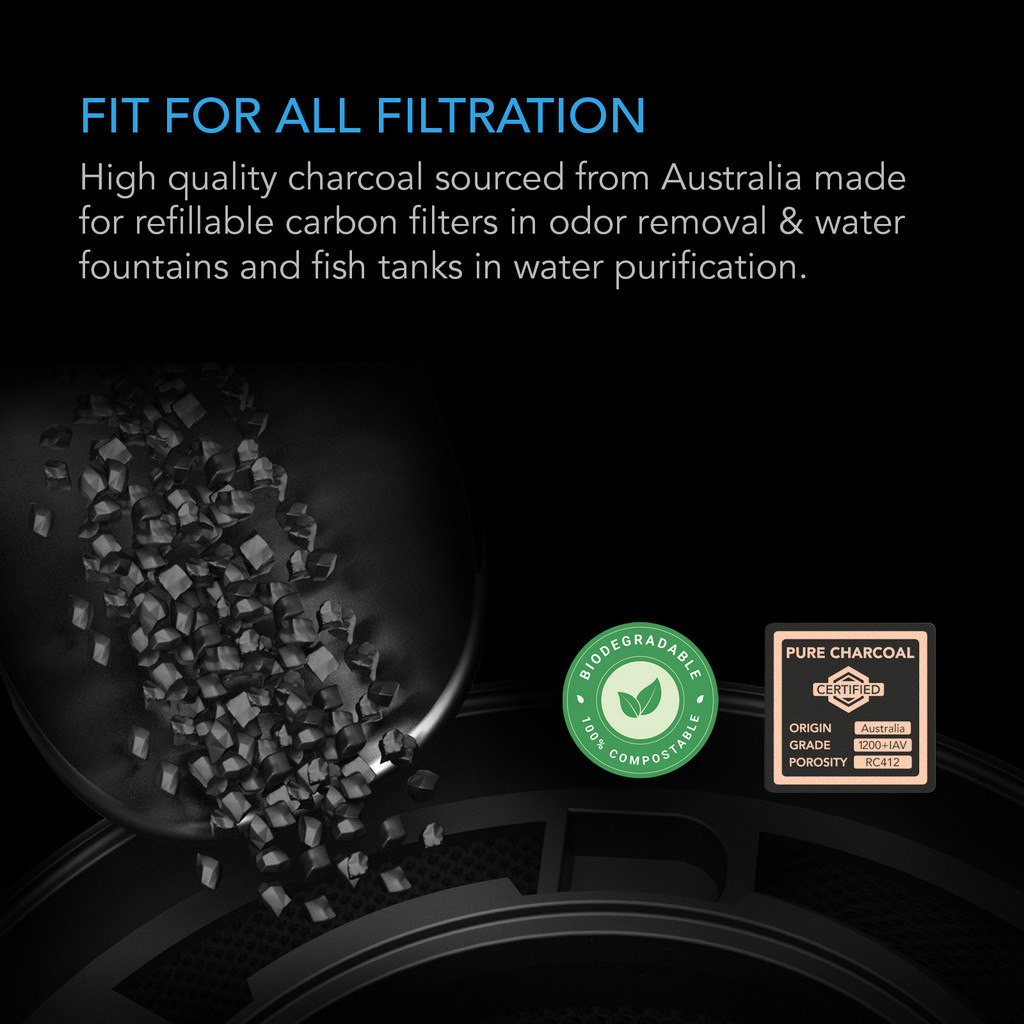 Premium Activated Carbon, Bulk Australian Charcoal Supply Replacement for Refillable Carbon Filters, Air Filtration Odor Scrubbing for use in Grow Tents, Grow Rooms, Hydroponics