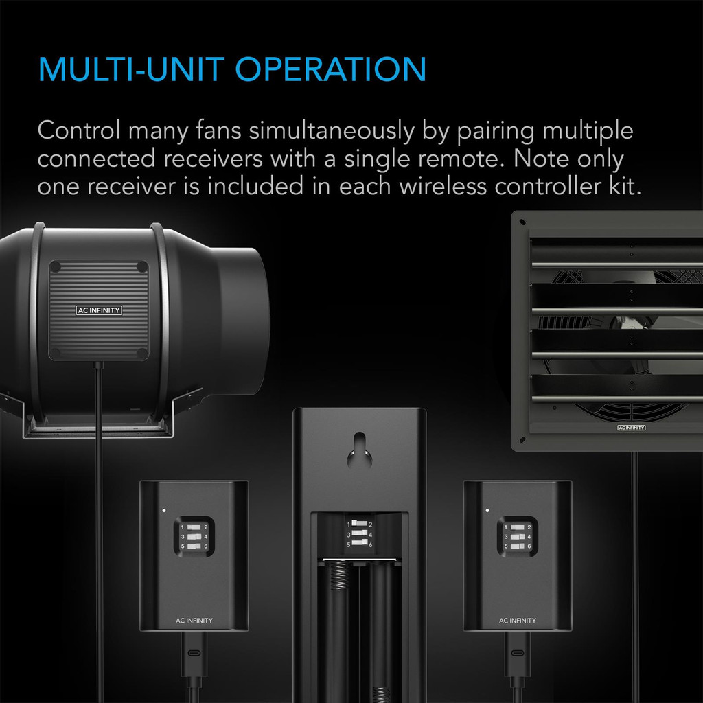CONTROLLER 63, Wireless Remote Fan Controller