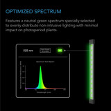 Plant Gentle Green LED Work Light Bar 16”, Timer Controller Dimmer, for Indoor Plants, Grow Tents, and Grow Rooms