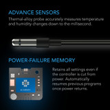 Temperature and Humidity Controller, Home and Grow Tent Ventilation