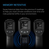 VPD Thermometer, Handheld Environmental Monitor, Captures Leaf VPD and Temperature, Calibrates Smart Controllers, Precision Infrared Range for Plants, Grow Tents, Greenhouses, Terrariums