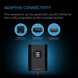 CONTROLLER 63, Wireless Remote Controller with 10 Fan Speed Programming, Cooling and Ventilation for CLOUDLINE AIRLIFT CLOUDWAY Series