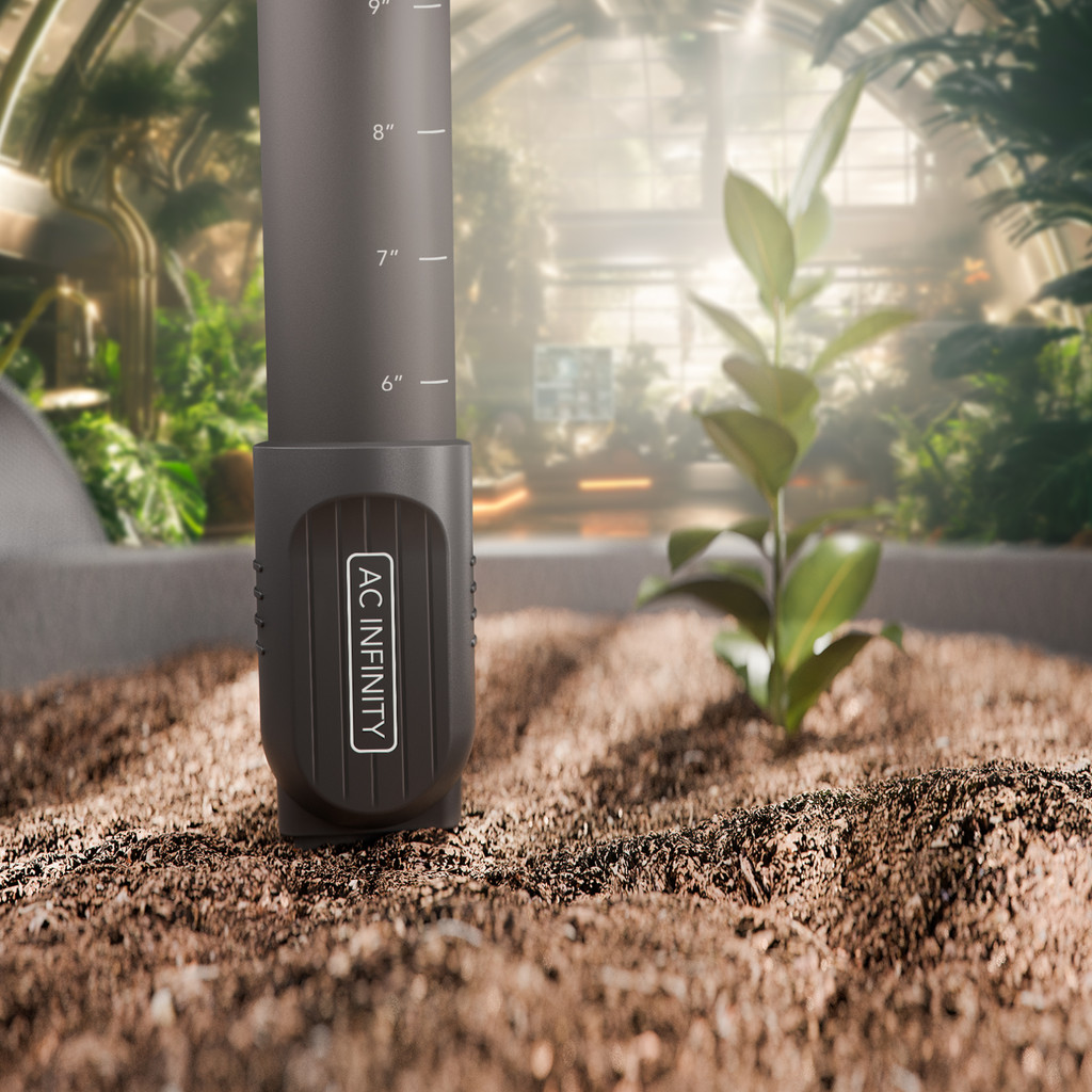 Soil Sensor Probe for AI Controllers, Monitor Moisture & Saturation for Gardens, Grow Tents, Grow Spaces, Detachable Stem, IP67 Seal Protection