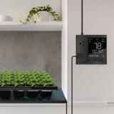 WiFi Outlet Controller, Independent Programs for Two Devices, Desktop Digital Thermostat with Temperature, Humidity, VPD, and Timer Controls, For Heat Mats in Seed Starting and Cloning