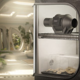 Quiet Inline Duct Fan with Speed Controller, IP65-Rated Ventilation Exhaust Fan in Grow Tents, Mushroom Fruiting Chambers for Propagation and Fungiculture