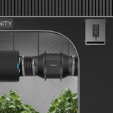 CLOUDLINE Inline Fan and Carbon Filter Combo, Cooling and Ventilation System for Grow Tents, Hydroponics, Indoor Gardening