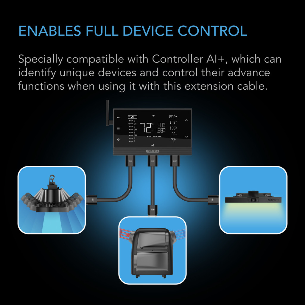 10 Foot Connection Extender Cord, Works with CONTROLLER AI+, CONTROLLER 69, CONTROLLER 63, CLOUDRAY, CLOUDLINE, IONFRAME, and IONBOARD